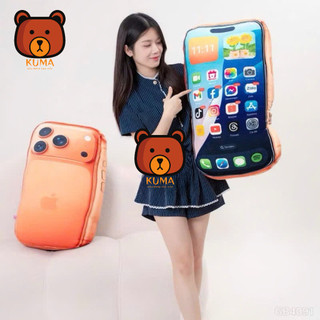 Gối Bông Hình Điện Thoại 3D iP 17 Cao Cấp-Gối Ôm Thú Nhồi Bông Siêu Mềm Mịn Cute Decor Phòng 27-70cm