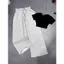 SÉT BỘ QUẦN DÀI 2 DA DÁNG DÀI MÀU XÁM ĐẬM+MIX ÁO CROPTOP TRƠN ĐỘC ĐÁO-CHANG3158
