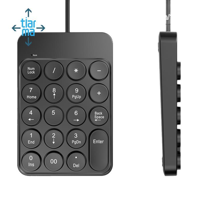 Bàn phím mini USB 19 phím số có dây đa năng cho laptop/PC/máy tính để bàn