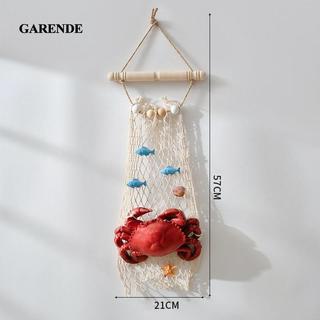 Garende Nhựa Cua Tượng Trang Trí Tường Sưu Tập Mô Phỏng Cua Hình Cua Điêu Khắc Mặt Dây Chuyền Cho Phòng Khách Sân Sau Hiên Nhà
