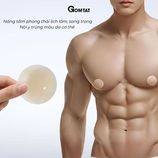 [DEAL MỞ BÁN] Combo 2 cặp miếng dán ti nam Silicone chống lộ núm GOMTAT, miếng dán ti tàng hình keo siêu dính - SA-118