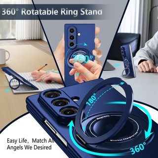 360° Ốp điện thoại có thể xoay được cho Samsung Z Fold 7 6 5 4 3 Khóa từ tính chắc chắn Vỏ bảo vệ chống sốc