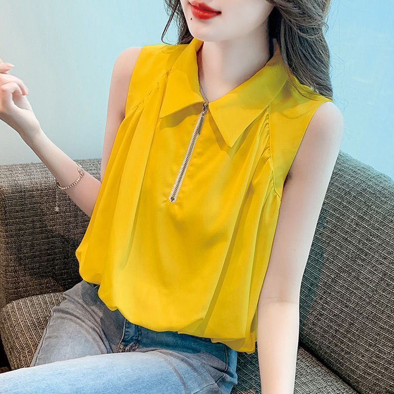 Áo sơ mi voan nữ mùa hè, phong cách Pháp, giản dị và thời thượng