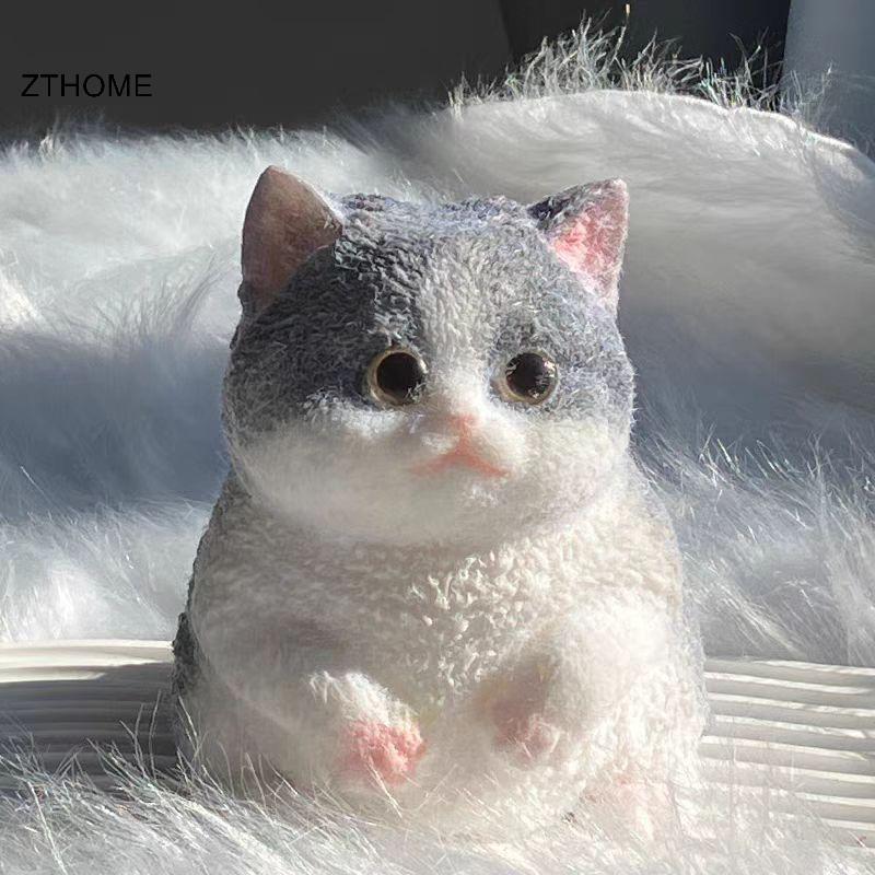 ZTHOME Taba Mèo Mũm mĩm Dễ Thương Mèo Cam Sang Trọng Mềm Mại Stiy Girl Trẻ Em Quà Tặng Sinh Nhật Fidget Squishy Đồ Chơi Đồ Trang Trí Thú Cưng Quà Tặng HOT