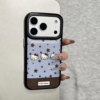 Ốp lưng iPhone 17 16 15 14 13 12 11 Pro Max X XR Max 7 8 Plus Blue Brown Splice KT trường hợp điện thoại