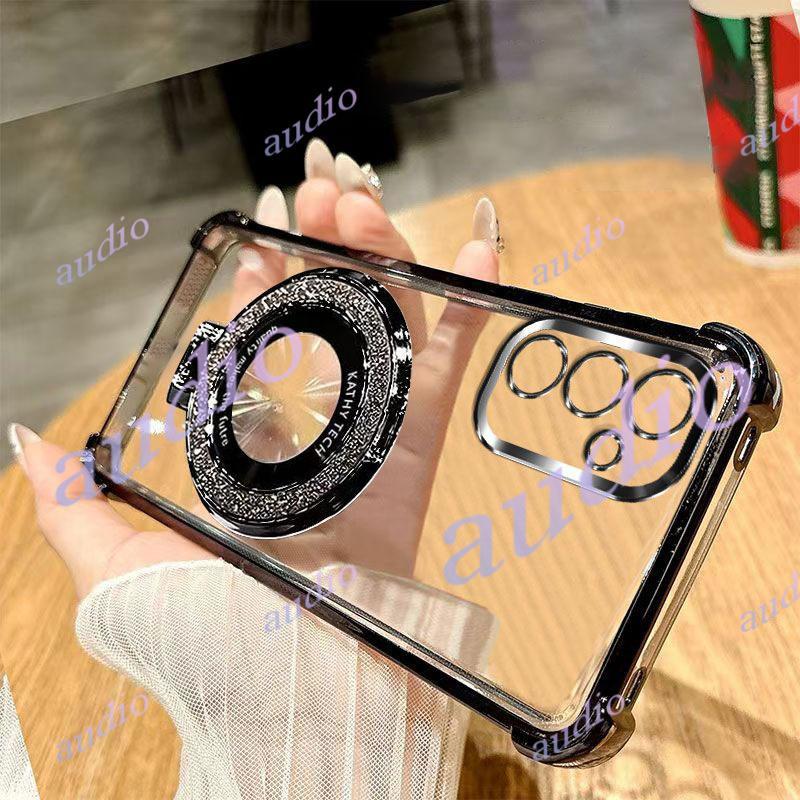 Ốp điện thoại trong suốt mạ bốn góc Samsung A57 5G có giá đỡ cho Samsung Galaxy A57 A37 A27 A17 GalaxyA57 5G 4G Vỏ silicon mềm chống sốc cho SamsungA57 5G