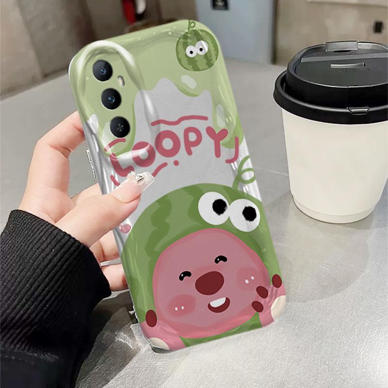 Vỏ Silicon Hoạt Hình Cho Realme C65 Bảo Vệ 3D Vỏ Điện Thoại Mềm Loopy Ốp Lưng Chống Sốc