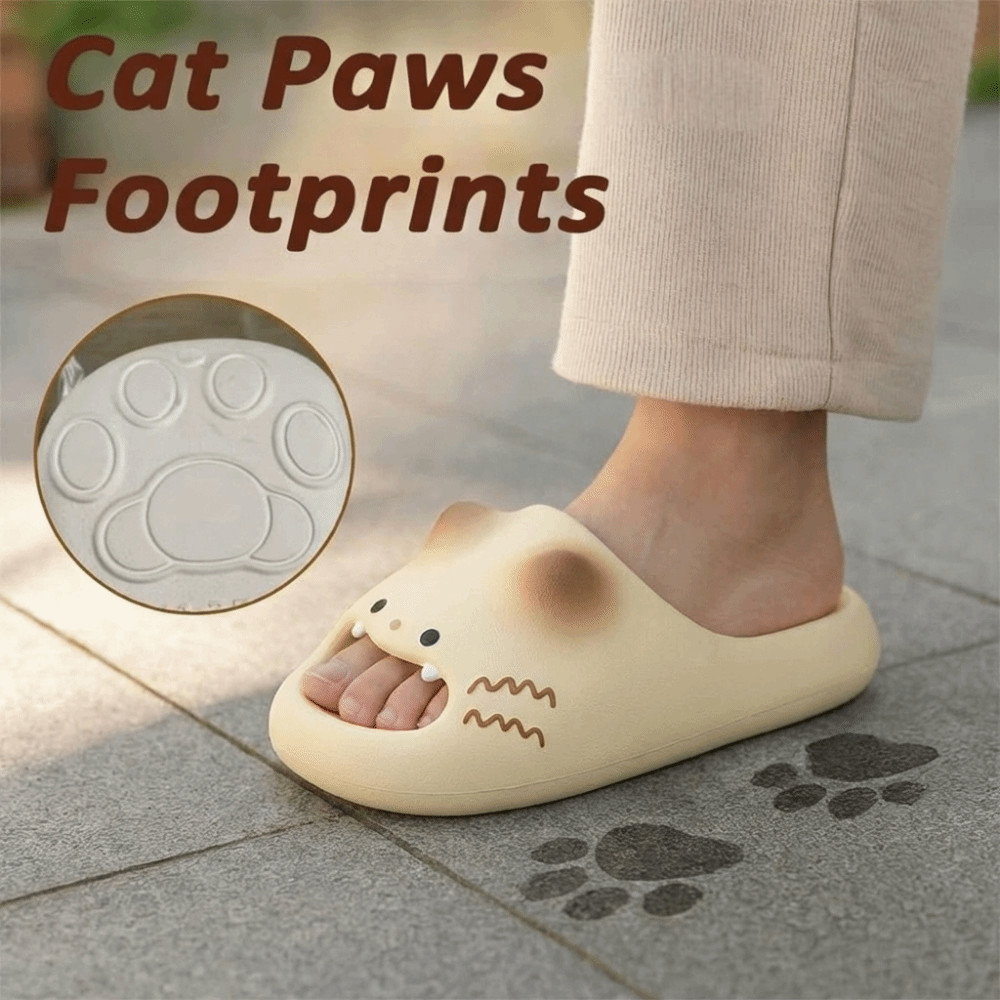 Dép Mèo METUBE, Chống Thấm Nước Chống Trơn Trượt Kitty Mules, Đáy Mềm Cho Mèo Đáy Đóng Mũi Dép Mùa Xuân Hè