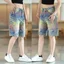 Quần Short Denim Jacquard Phong Cách Mỹ Cao Cấp, Thích Hợp Cho Nam Và Nữ