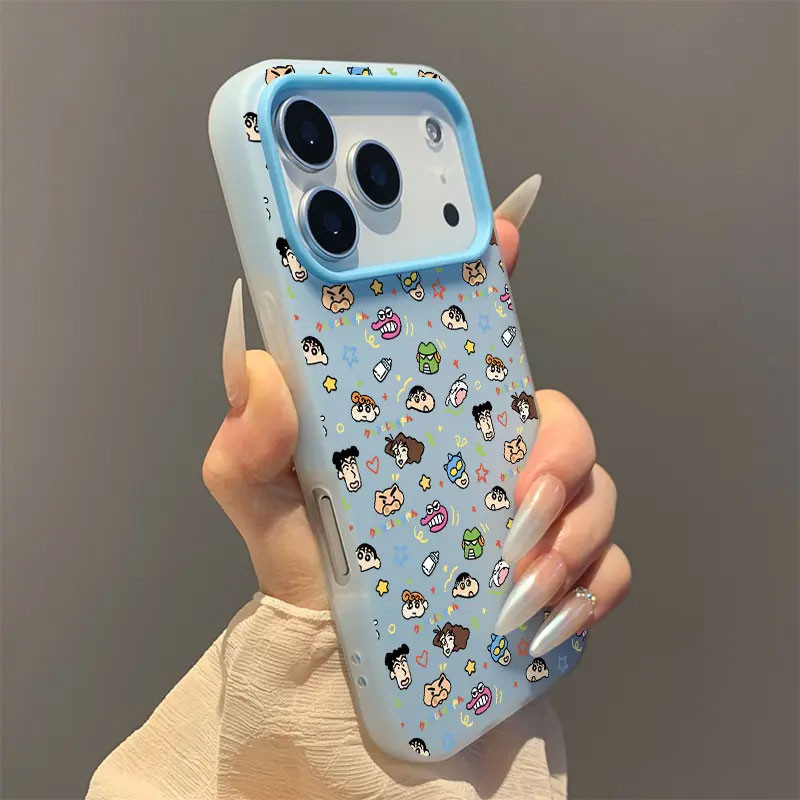Ốp Graffiti Shin-chan 2in1 Cho iPhone 11-17 Pro Max