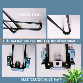 Chân Bàn Sắt Gấp Gọn Thông Minh – Sơn Tĩnh Điện, Loại Dày 6mm, Dễ Dàng Lắp Đặt
