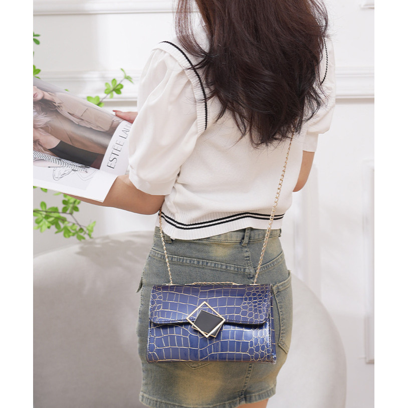 Túi đeo vai đa năng PU dập nổi thời trang mới dành cho nữ
