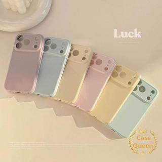 Macaron Solid Cover Tương thích cho IPhone 15 13 14 16 12 17 11 Pro Max Air XR X XS Max 15 16 7 8 14 Plus Vỏ chống rơi ống kính cao cấp mềm