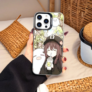 Ốp Lưng Iphone Phim hoạt hình thời trang Cho Iphone 7 xs xr 11 12 13 14 15 16 Pro Max Plus Genshin Impact Hu Tao cute