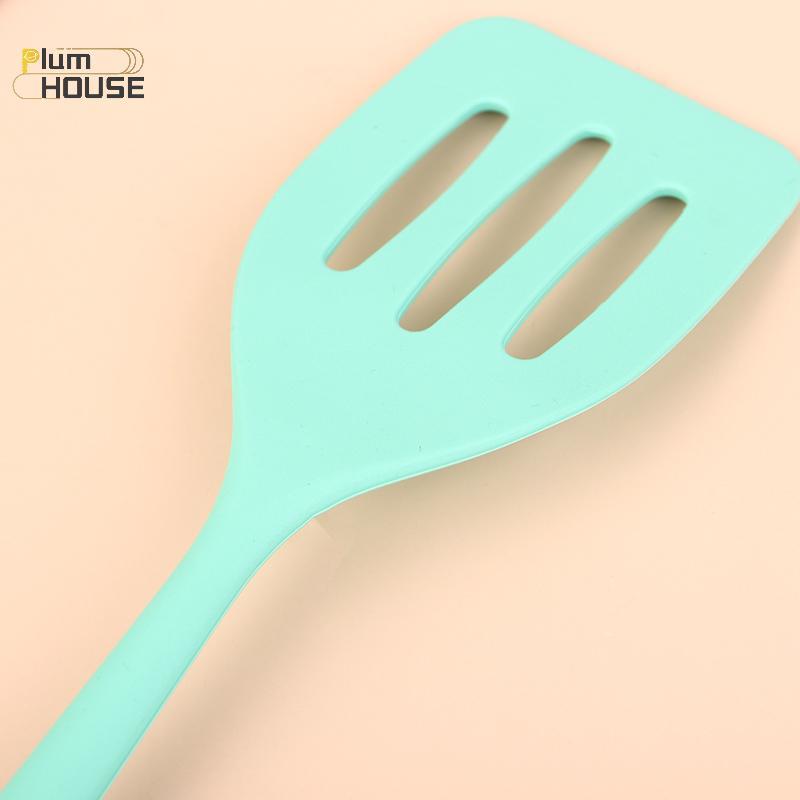PlumHOUSE Xẻng silicon tích hợp nhỏ, dụng cụ nấu ăn nhà bếp cho bít tết, trứng, cá