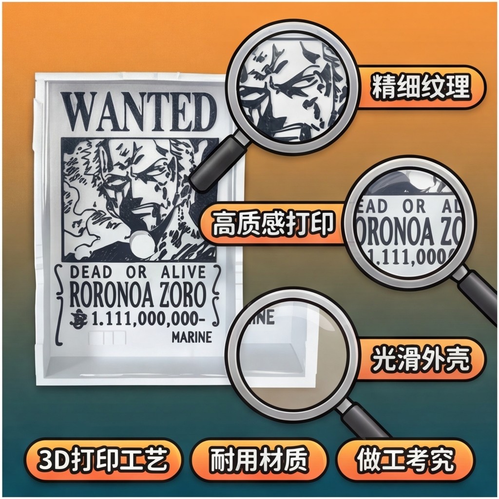 One Piece Zoro Sáng Tạo Đèn Ngủ Bóng Ánh Sáng Cướp Biển Luffy Anime Ngoại Vi Bất Ngờ Quà Tặng Sinh Nhật Người Bạn Tốt