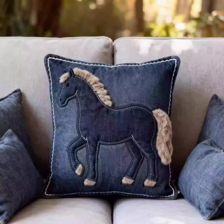 🔥 Trong Kho 🔥 Gối Sofa Lễ Hội 2026 có hàng sẵn Trung quốc thêu sofa gối Năm Mới Gối Trang Trí Phong Cách Trung Hoa Bố Trí Bầu Không Khí ♞Giá Trị Cao Năm Ngựa Linh Vật Thêu Tay Denim Pony 2026 Mới Sáng Tạo Nhà Trang Trí Gối✲