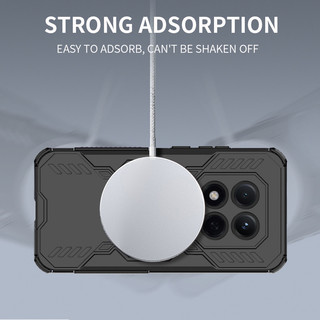 Vỏ giáp chống sốc sang trọng cho Redmi Note 15 Pro Plus 15Pro + 5G 4G 2026 Vỏ tản nhiệt từ tính Sạc không dây Vỏ chống sốc cho Note15Pro Vỏ bảo vệ cản cứng
