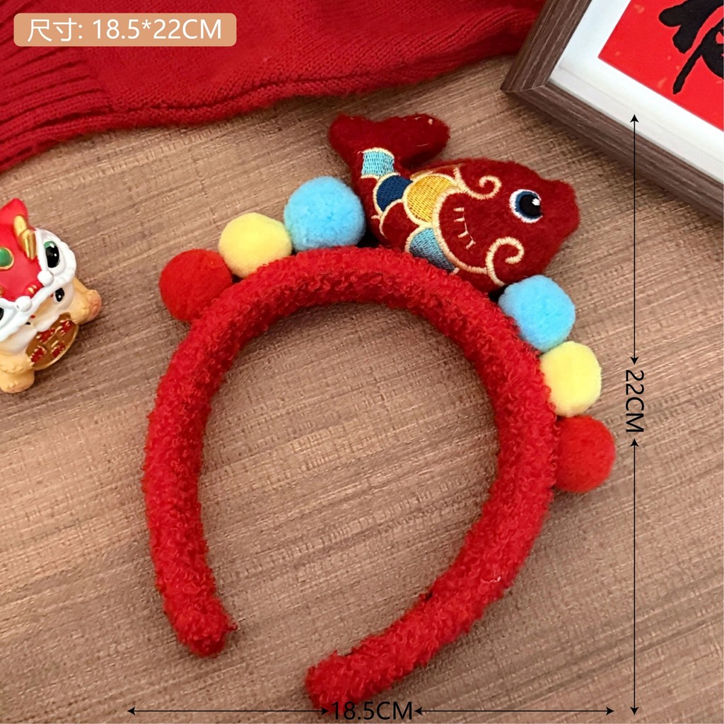 Năm Mới Băng Đô Lễ Hội Sang Trọng Búp Bê Phụ Kiện Tóc Băng Đô Phụ Kiện Tóc Trẻ Em