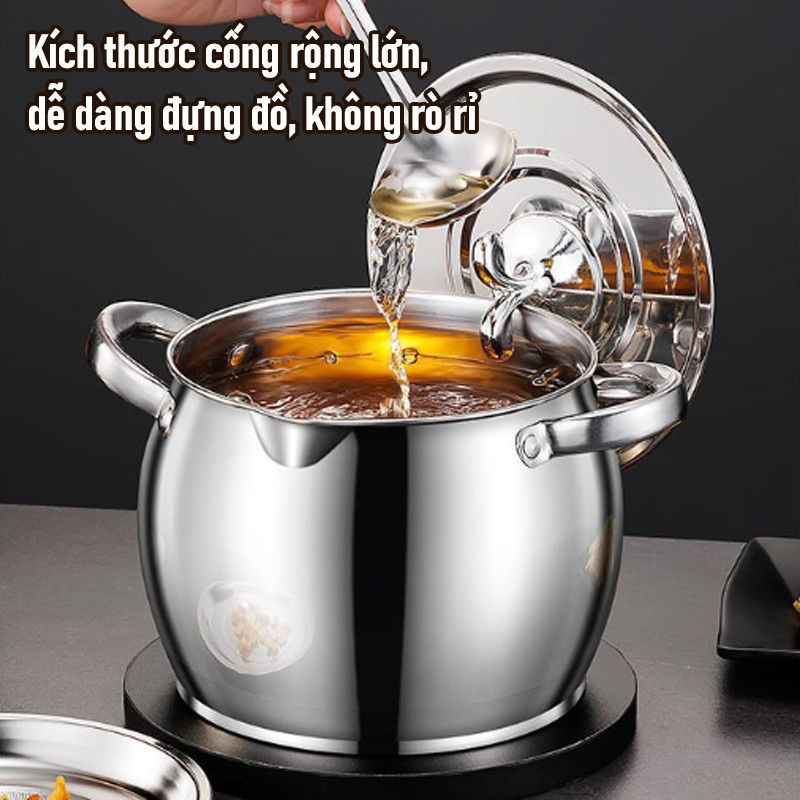 Set 4 Âu Trữ Mỡ Lợn Inox 304 - Dung Tích 1500ml & 2500ml, Cao Cấp Chịu Nhiệt, Đựng Thức Ăn & Tích Trữ Dầu Mỡ Đa Năng