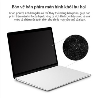 WOLDONE Khăn phủ bàn phím tấm lót bàn phím macbook Air Pro Matebook 13 / 14 / 15 / 16 inch Bàn phím chống bụi Vải sợi mềm Vỏ nhung siêu nhỏ