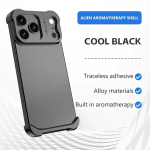 Sang Trọng Không Đều Hợp Kim Titan Cản Cho IPhone 17 Air Pro Max 16 15 14 13 Bảo Vệ Ống Kính Chống Sốc Không Biên Giới Bảo Vệ