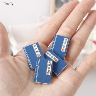 [Firefly] 4 Cái / bộ 1: 12 Nhà búp bê Sách thu nhỏ Mô hình Nhà búp bê Đồ chơi trang trí phòng học Đồ trang trí cảnh vi mô Đạo cụ chụp ảnh [VN]