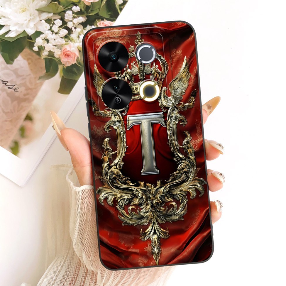 Ốp lưng ITEL P65 sang trọng Chữ A-Z Cool Crown Vỏ điện thoại silicon sơn 2D ITELLP65 P671L