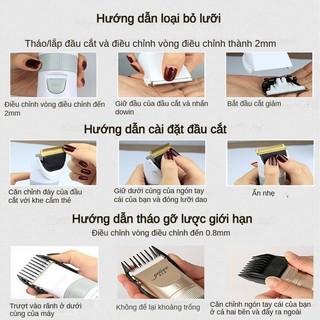 Máy cắt tóc di động, Máy cạo râu điện không dây USB có thể sạc lại cho nam và nữ / Bộ máy cạo râu cắt tóc