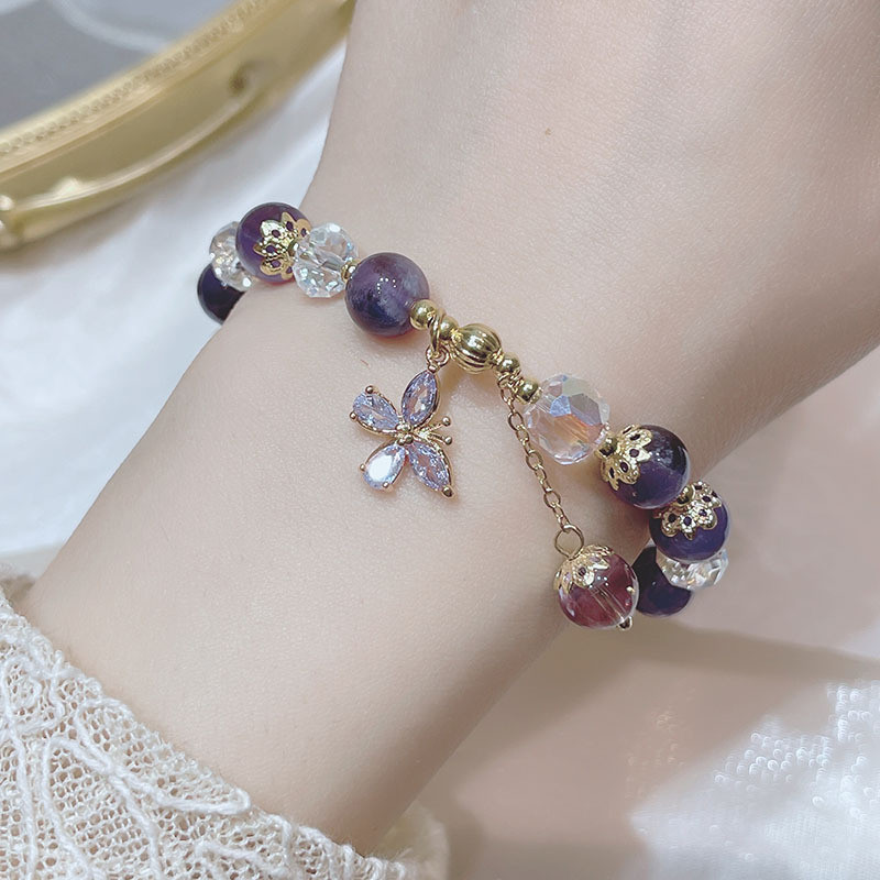 Vòng tay pha lê thanh lịch phong cách Hàn Quốc mới