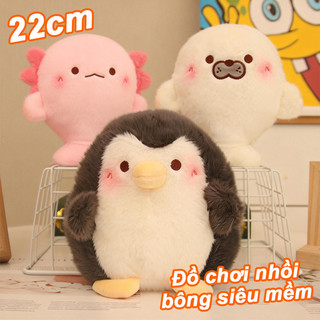 Đồ chơi nhồi bông động vật đại dương, búp bê vải mềm mại, gấu bông dễ thương dùng làm quà sinh nhật