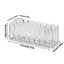 Hộp bóng để bàn YICA, Hộp đựng son môi Acrylic, Giá đỡ mỹ phẩm làm móng tay 24 khe di động cho bàn chải trang điểm Bút chì kẻ mày Son bóng Hộp đựng nước hoa