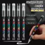 ROLY 12 Cái / hộp Bút Đánh Dấu Acrylic, Đen / Trắng Mềm Đầu Đánh Dấu Điểm Nổi Bật Cao Cấp, Nhanh Khô DIY Chống Thấm Nước Sơn Acrylic Bút Đánh Dấu Nghệ Thuật Vẽ
