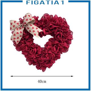 40cm Vòng Hoa Valentine Cửa Treo Vòng Hoa Hình Trái Tim Trang Trí Với Nơ Mặt Dây Chuyền Để Đính Hôn Kỷ Niệm Trang Trí Nhà