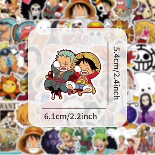 Bộ 50 Anime One Piece Hoạt Hình Dán DIY Điện Thoại Laptop Xe Máy Chống Thấm Nước Miếng Dán Đồ Chơi Trẻ Em