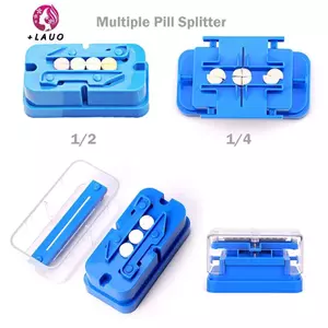 Springevenstar 1 Bộ chia thuốc đa năng Thép không gỉ de Quartering 1 / 4 1 / 2 Máy cắt thuốc cho viên nén tròn Máy cắt máy tính bảng Bộ chia Springevenstar