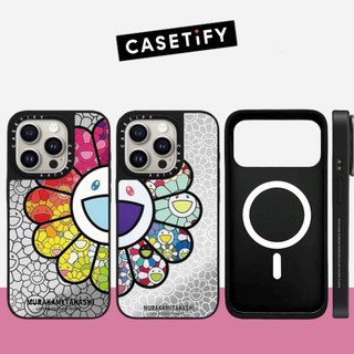 Ốp điện thoại cứng gương hướng dương cười đầy màu sắc từ tính cho iPhone 17 Pro Max 17 Air 16 Plus 15 14 13 12 11 Vỏ chống sốc