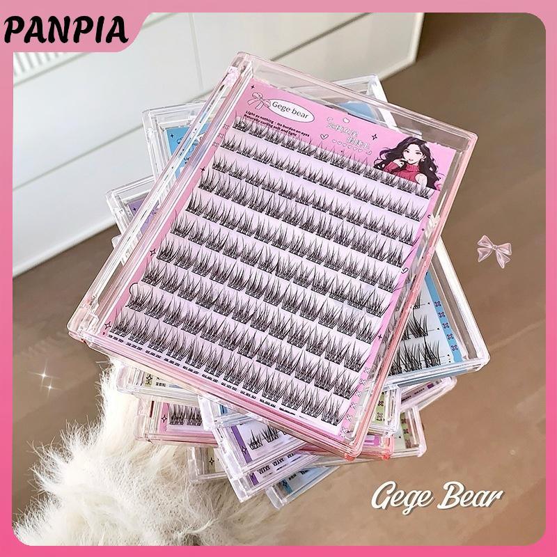 PNPIA-Gege Bear -Gloe Lông mi giả - Ứng dụng 3 bước dễ dàng, vẻ ngoài tự nhiên, hoàn hảo cho người mới bắt đầu với ống hút hướng dương