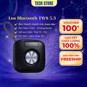 𝐓𝐞𝐜𝐡 𝐒𝐭𝐨𝐫𝐞 Loa Bluetooth TWS 5.3 không dây có dây buộc Loa Mini di động Thẻ TF có thể sạc lại
