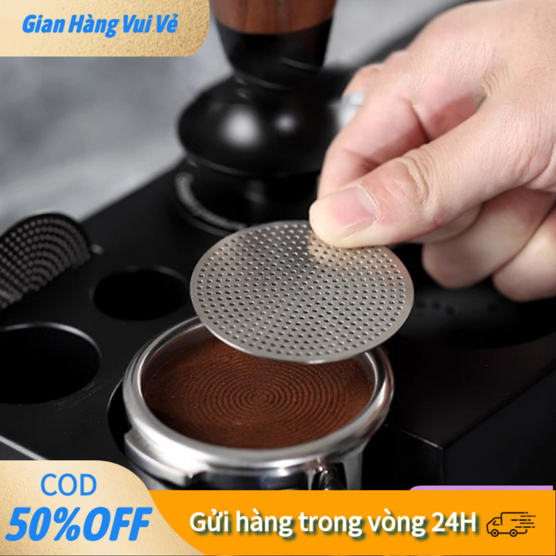 【COD】Phụ kiện portafilter: lưới lọc inox 304 dạng lớp đơn hoặc đôi, giúp tạo bột cake đều, tăng độ cân bằng cho café.