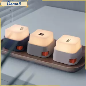 Đèn Ngủ LED Mini Sạc USB Đèn Bàn Phím Dễ Thương Trang Trí Phòng Di Động Sáng Tạo