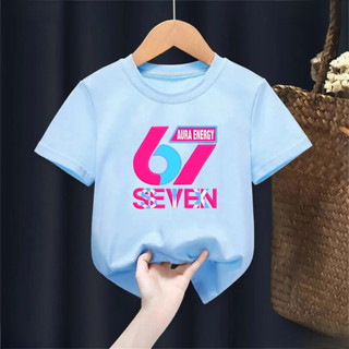 Trẻ em Brainrot Six Seven 67 Phim hoạt hình Tee Số vui nhộn In hình Áo sơ mi mùa hè thông thường