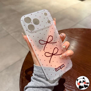 Ins Style Matte Case cho Google Pixel 10 9 Pro XL 9A 8 8A Pro 5G 4G Cover Bow Polka Dots Vỏ điện thoại mờ chống sốc mềm