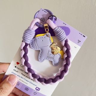 Ốp Lưng Điện Thoại Kèm Kẹp Chống Mất, Dây Đeo Ngắn, Mặt Dây Chuyền, Bền, Di Động