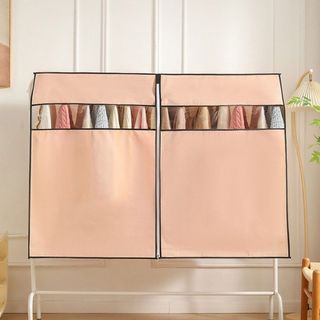 FURNICLICK Dây Kéo Quần Áo Chống Bụi, Vỏ Móc Treo Áo Chống Bụi Dày, Dụng Cụ Treo Quần Áo Chống Thấm Nước Không Dệt Dung Tích Lớn Cho Phòng Ngủ