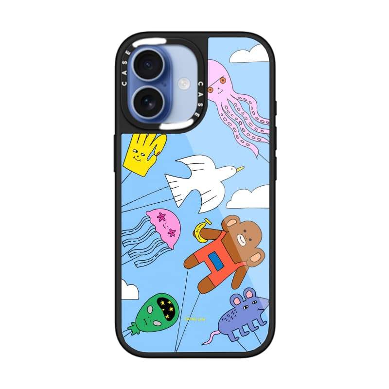 CASECASE X Animal Diều Ốp Lưng Kính Hút Từ Tính Chống Trầy Xước Cho IPhone 17 Air 16 15 14 Pro Max Plus Ốp Lưng Cứng Có Hộp Khắc Logo
