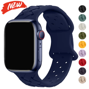 Dây đeo silicon tương thích cho Apple Watch Series11 / 10 46mm 42mm Ultra3 / 2 / 1 49mm 9 8 7 6 5 4 SE 45mm 44mm 42mm 40mm 38mm