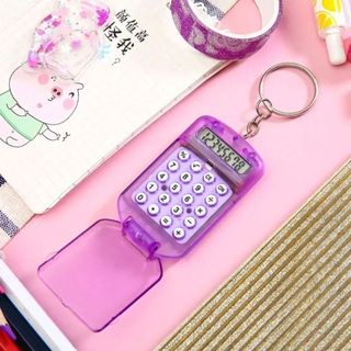 Móc chìa khóa ITRUMPET, Màn hình 8 chữ số Máy tính sáng tạo, Đồ dùng học tập Mini nhẹ đa chức năng di động
