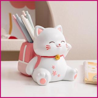 Hộp Đựng Bút Chì Bút Cho Bàn Làm Việc Nhựa Mèo Dễ Thương Để Bàn Tổ Chức Đồ Dùng Học Tập Cho Học Sinh Giáo Viên wsdvn