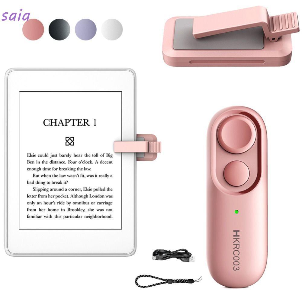 SAIA Điều Khiển Từ Xa Clicker, Thiết Thực Thông Minh RF Remote Page Turner, Không Dây Có Dây Đeo Tay Trang Turner Clicker Cho Kindle Paperwhite Oasis Kobo Ereaders